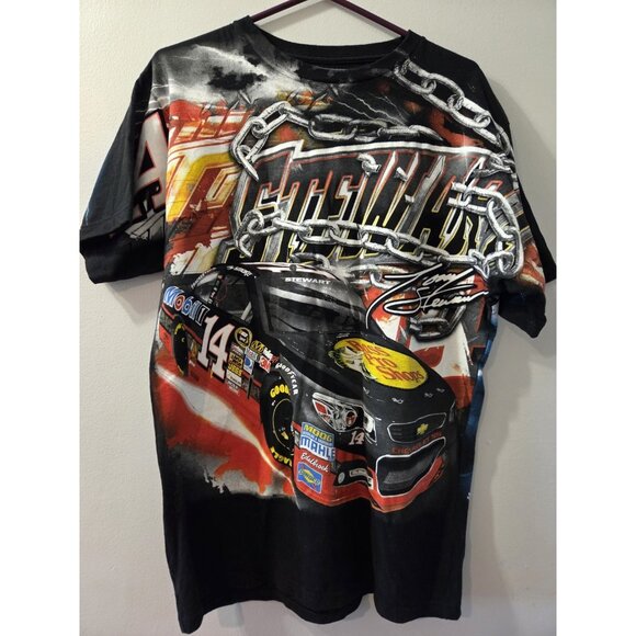 Nascar Chase Authentics T-Shirt Large Stewart 14 Pre-Owned - Picture 1 of 7